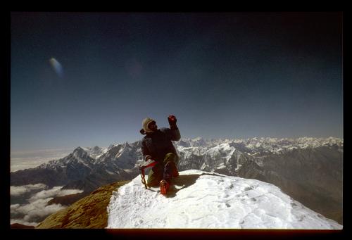 Jaryk Stejskal na vrcholu Dhaulagiri