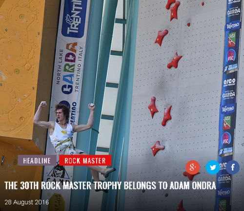 Rock Master Adam Ondra